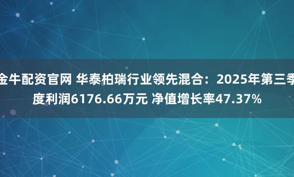 金牛配资官网 华泰柏瑞行业领先混合：2025年第三季度利润6176.66万元 净值增长率47.37%