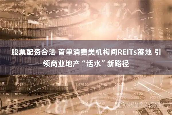 股票配资合法 首单消费类机构间REITs落地 引领商业地产“活水”新路径