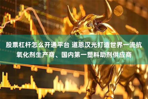 股票杠杆怎么开通平台 道恩汉光打造世界一流抗氧化剂生产商、国内第一塑料助剂供应商